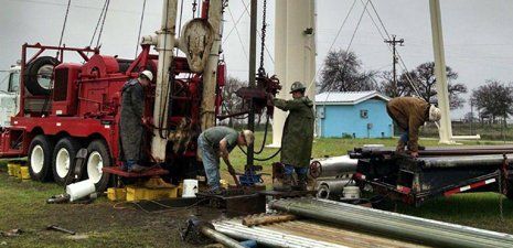 Drilling and pump installation
