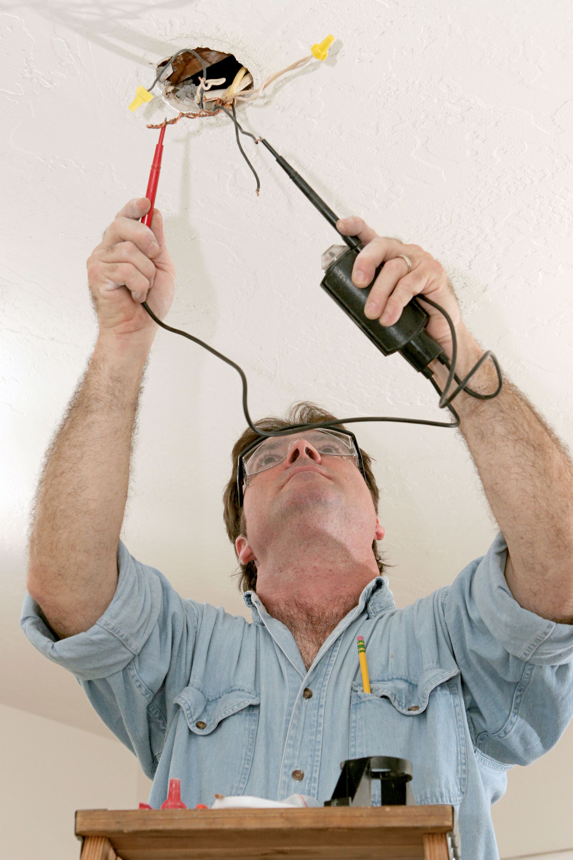 exterior lighting installation