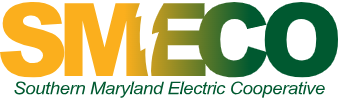 SMECO logo with yellow-to-green gradient text and lightning bolt in the 