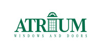 Atrium Windows and Doors logo in green with a stylized window icon