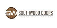 Southwood Doors logo with brown circular wood grain icon and gray text on white background