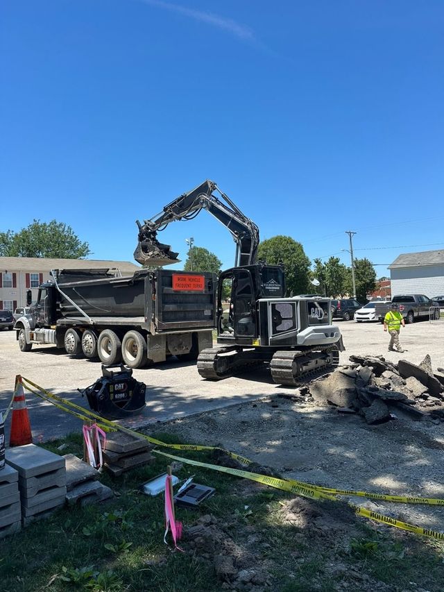 construction equipment on site
