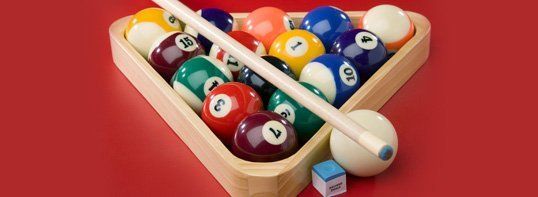 Pool, sticks, and, ball