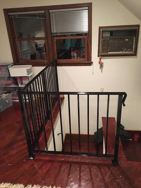 Railing inside house
