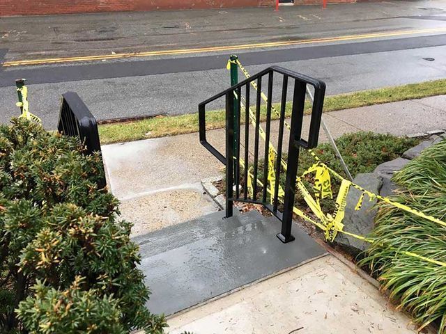 Railing outside house