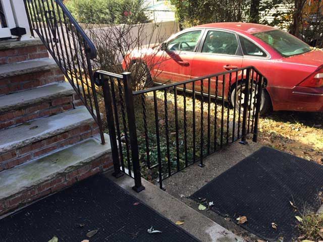 L Shaped railings