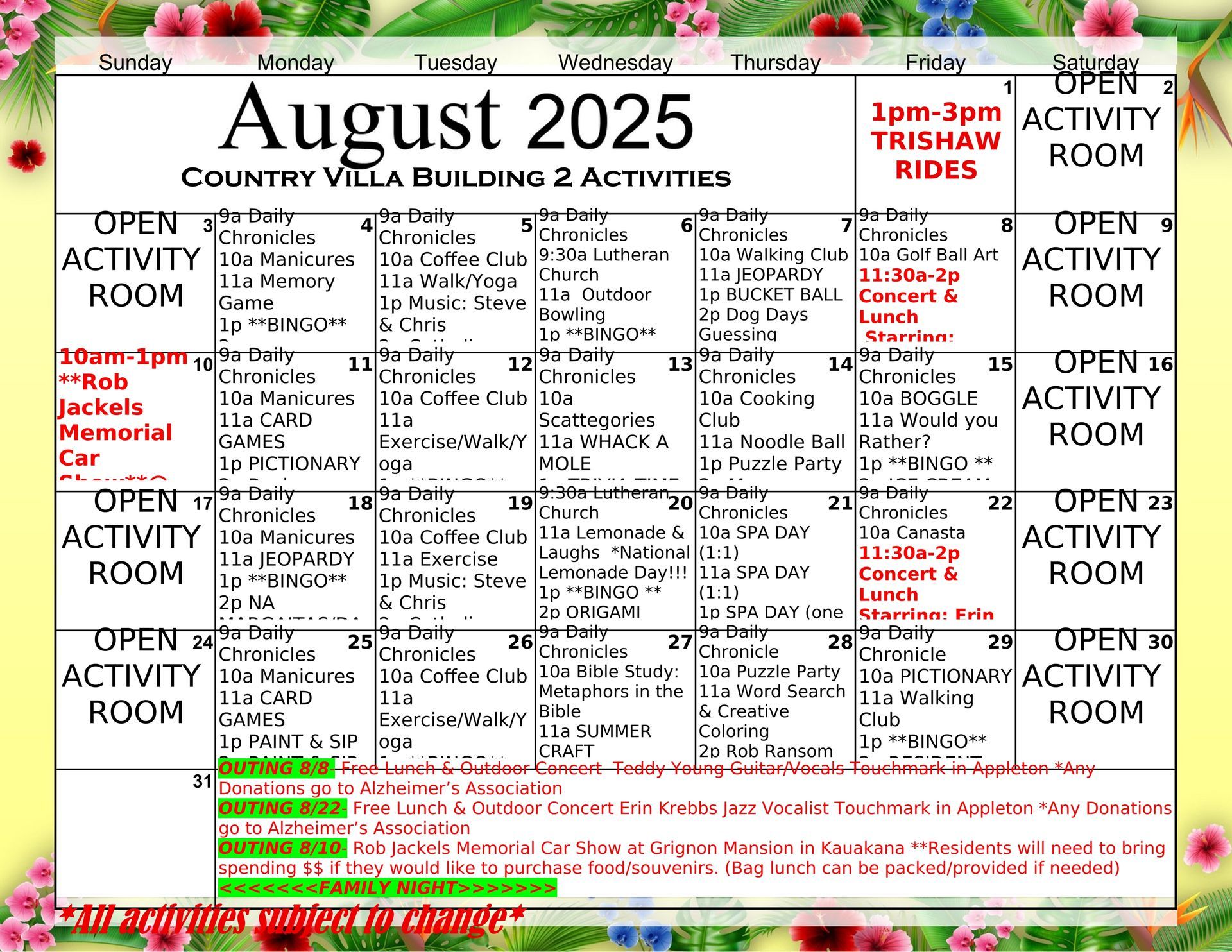 July 2025 Calendar