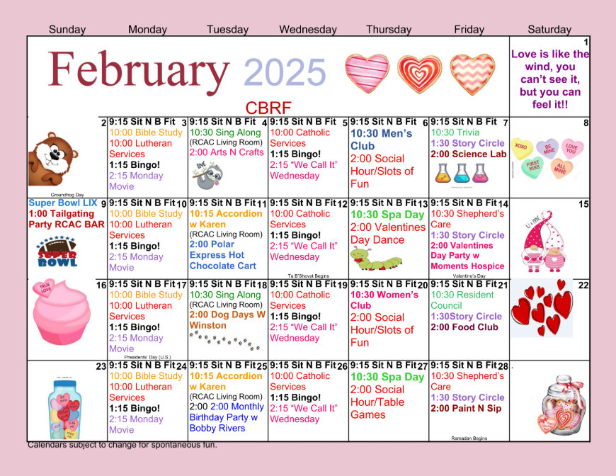 February 2025 Calendar