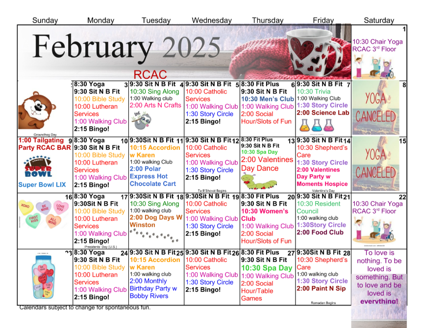 February 2025 Calendar