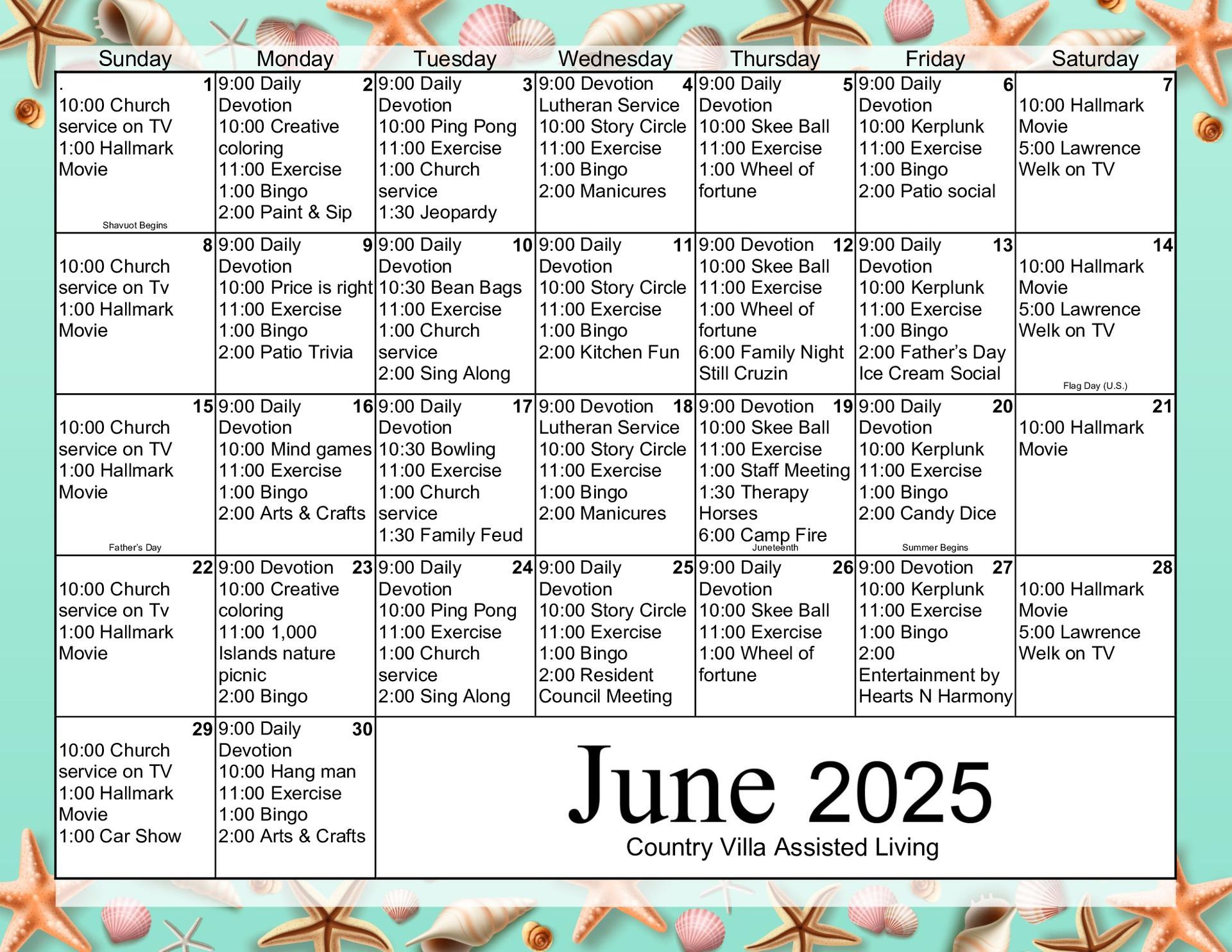 April 2025 Calendar