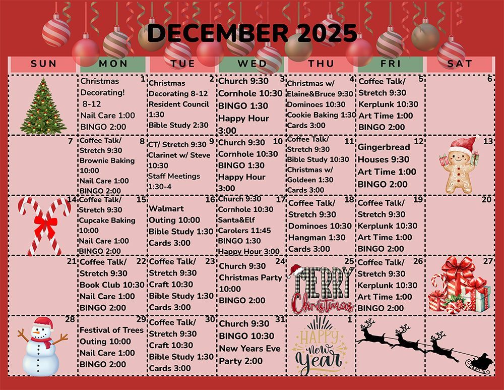 December 2025 Calendar