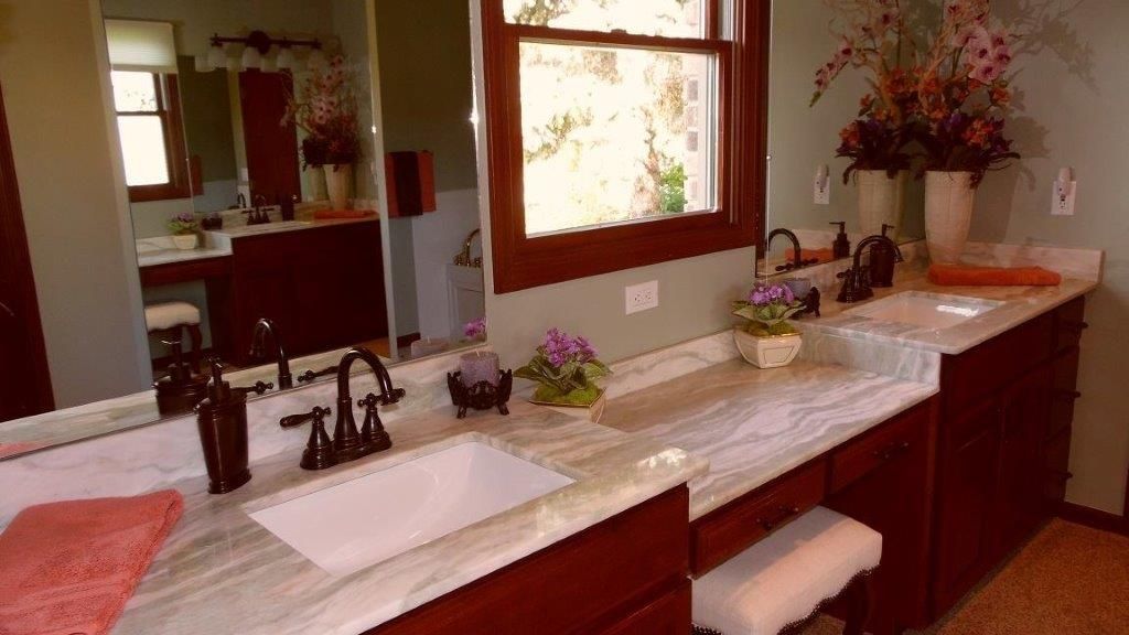 Countertop and sink