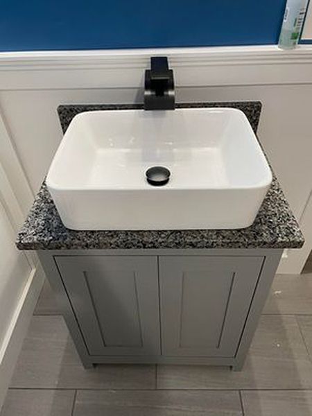 Countertop and sink