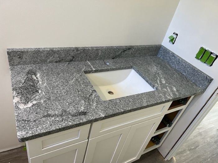 Countertop and sink
