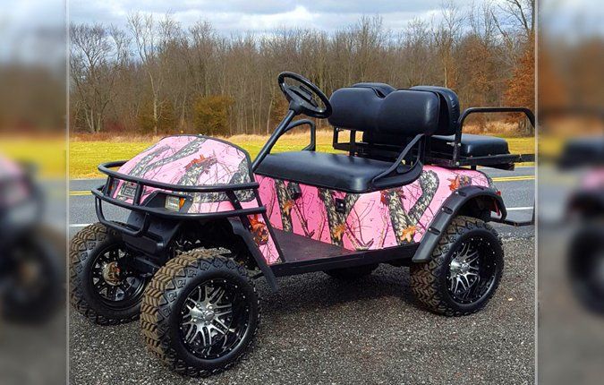 Pink Golf-Cart