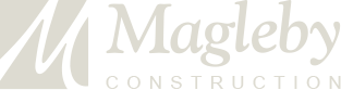 Magleby Construction logo with stylized 