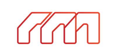 Red gradient logo with three connected M shapes.