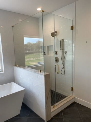 frameless shower door