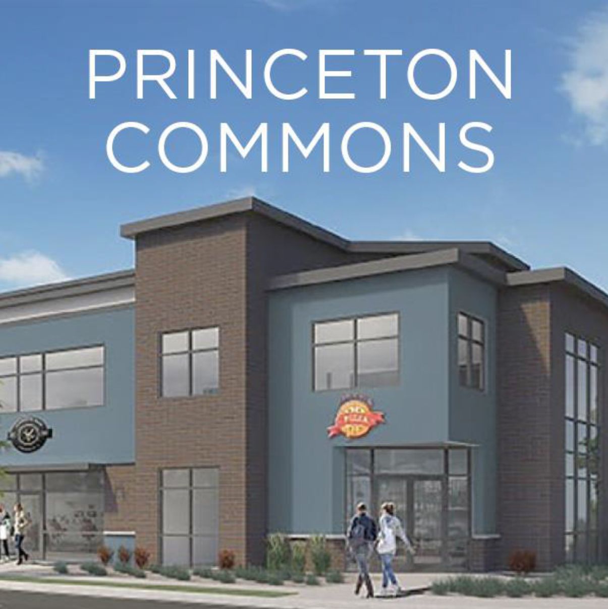 An artist 's impression of a princeton commons building