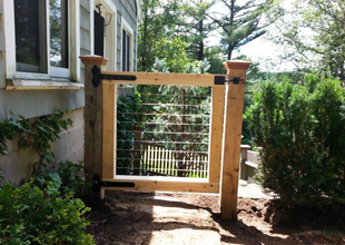 Wood gate