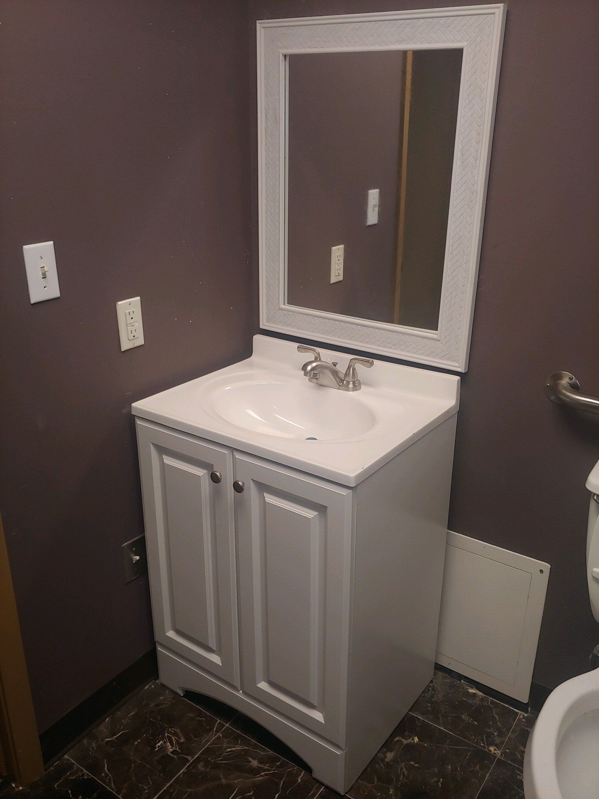 sink installation after