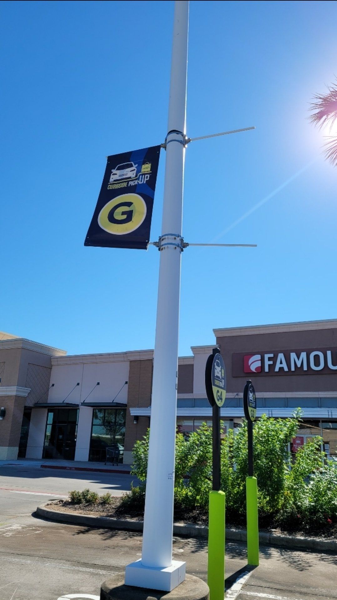 sign installation before