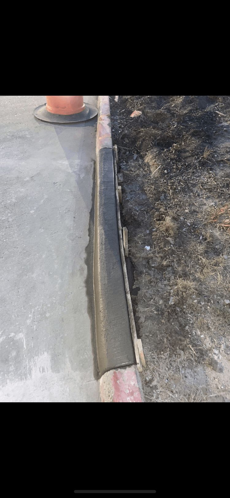 concrete curb