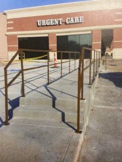 hand rail installation after