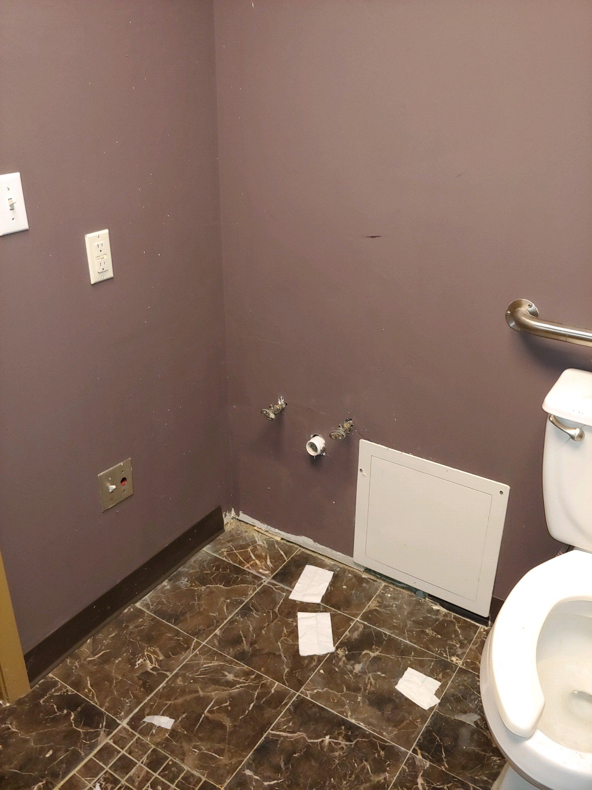 sink installation before