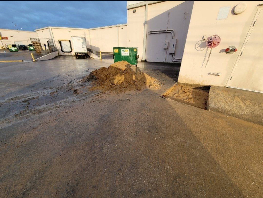 concrete fill before