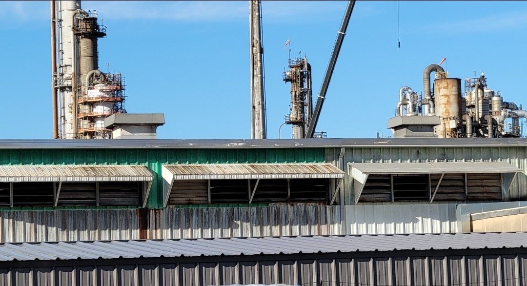 industrial gutter before