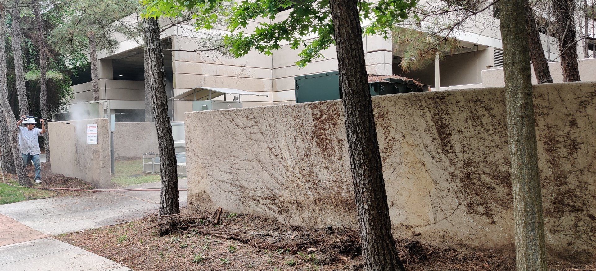 pressure washing and painting before