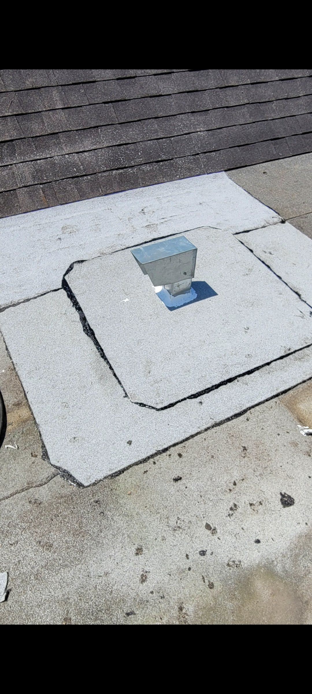 roof penetration installation after