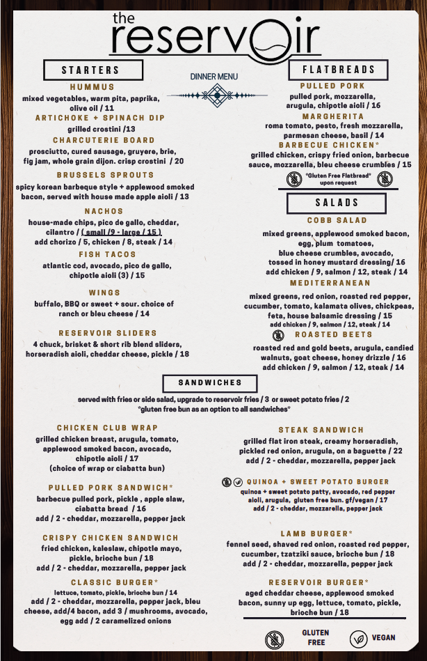 Dinner Menu