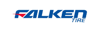 The falken tire logo is blue and red on a white background.