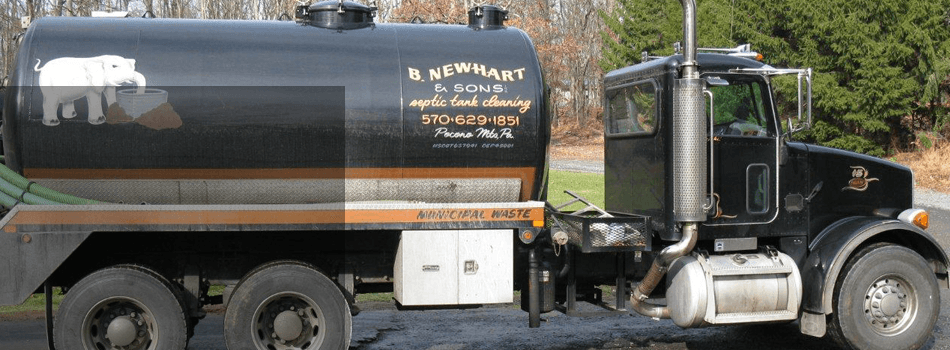 Septic tank service | Stroudsburg, PA | B Newhart & Sons Inc. | 570-629-1851