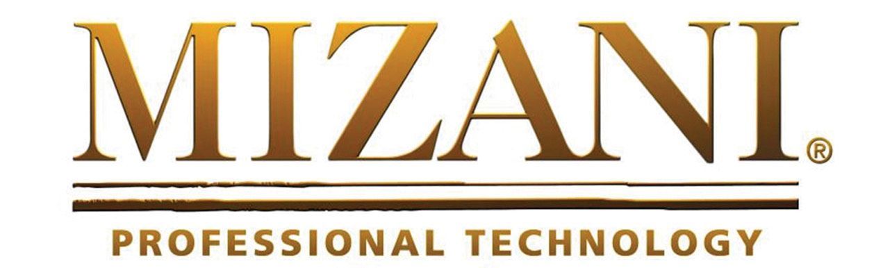Mizani professional technology logo on a white background