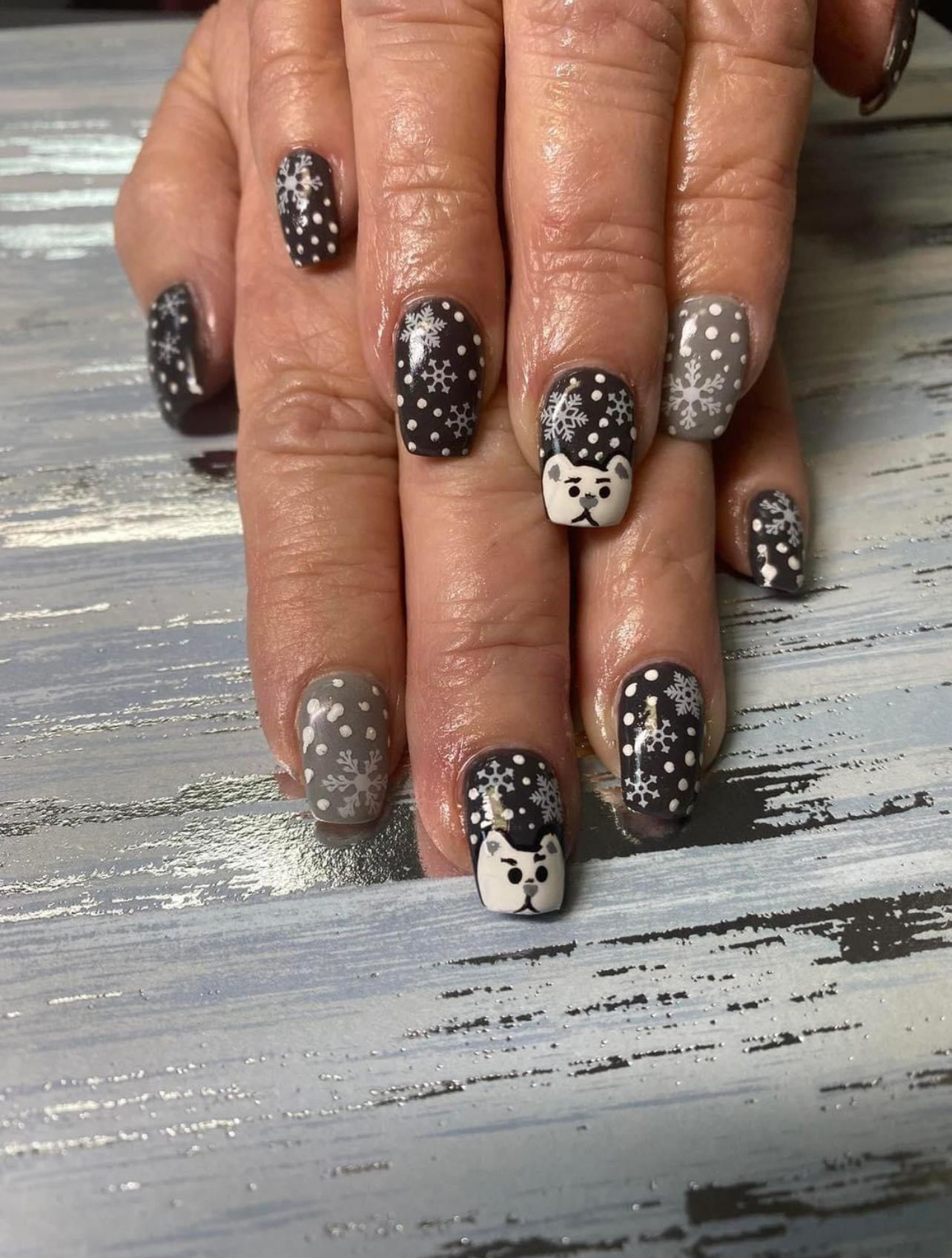 Bear and snow nails