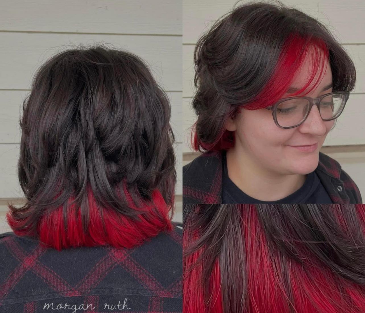Red color highlights