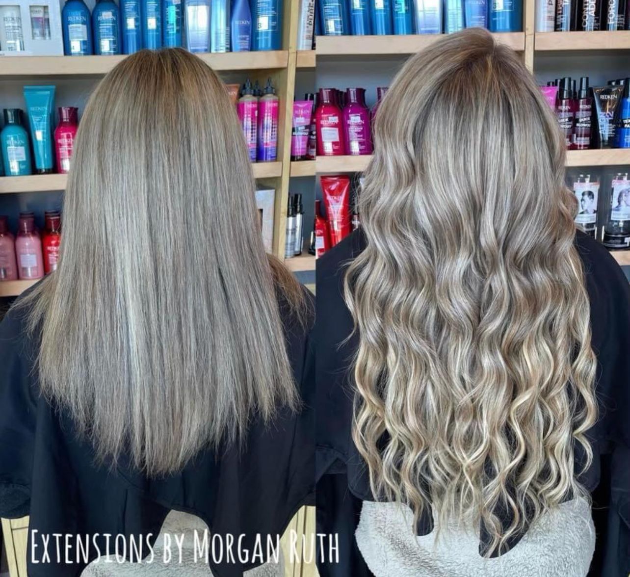 Before and after hair style