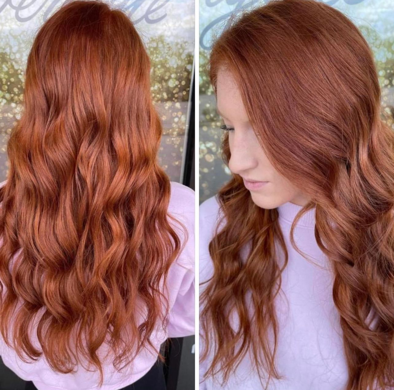 Red hair design