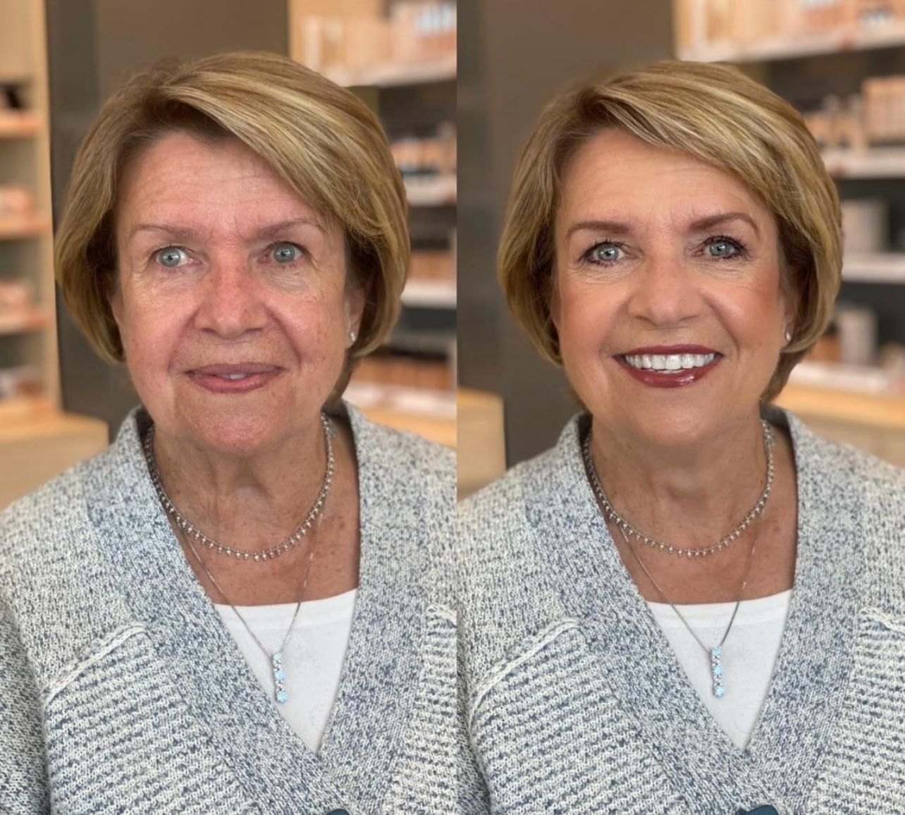 Short hair style for older woman