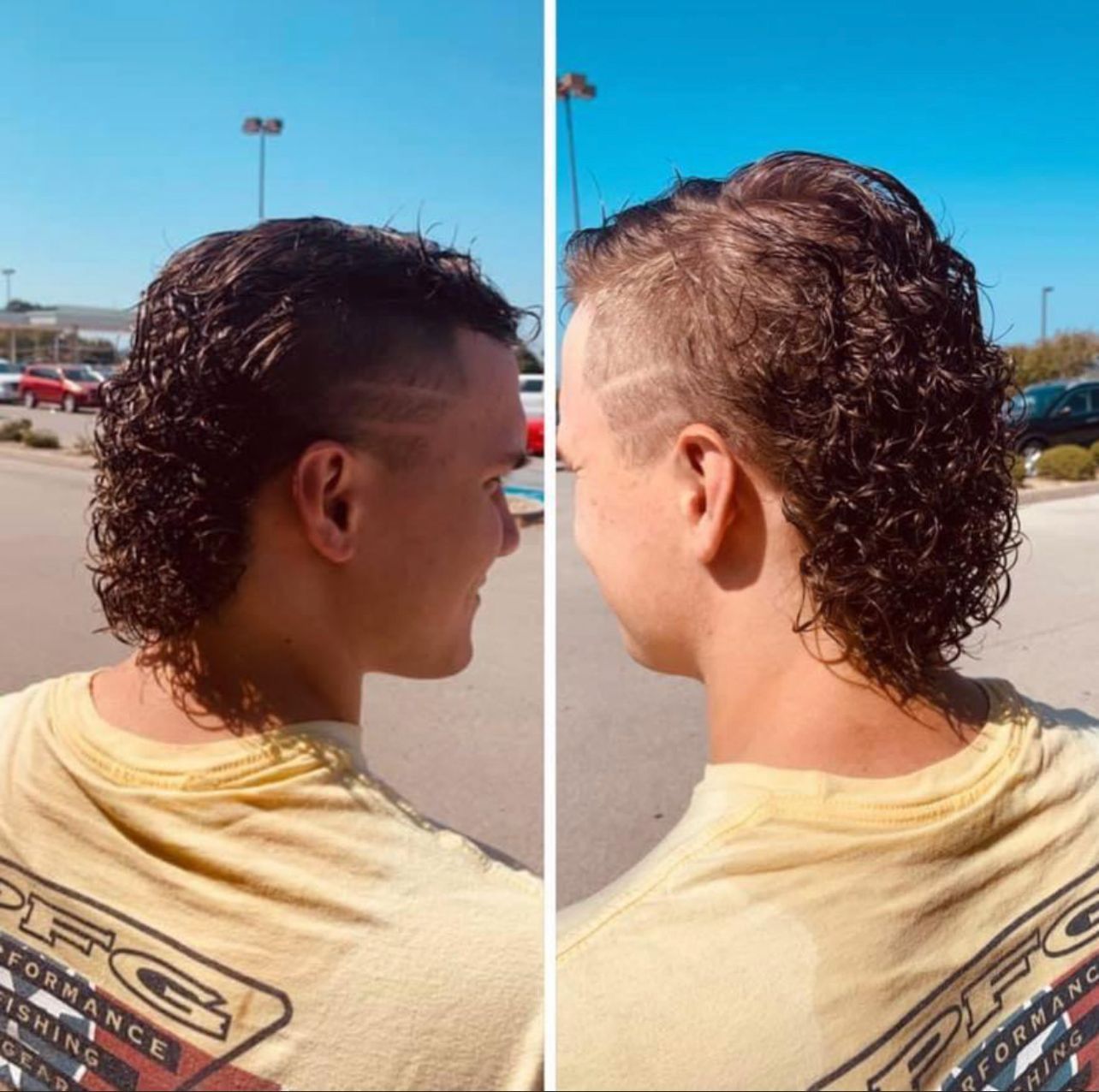 Mullet and man perm