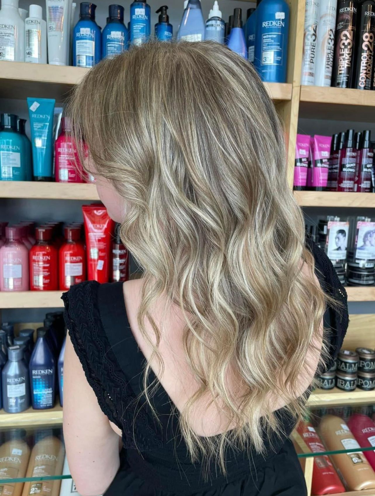 Blonde curls