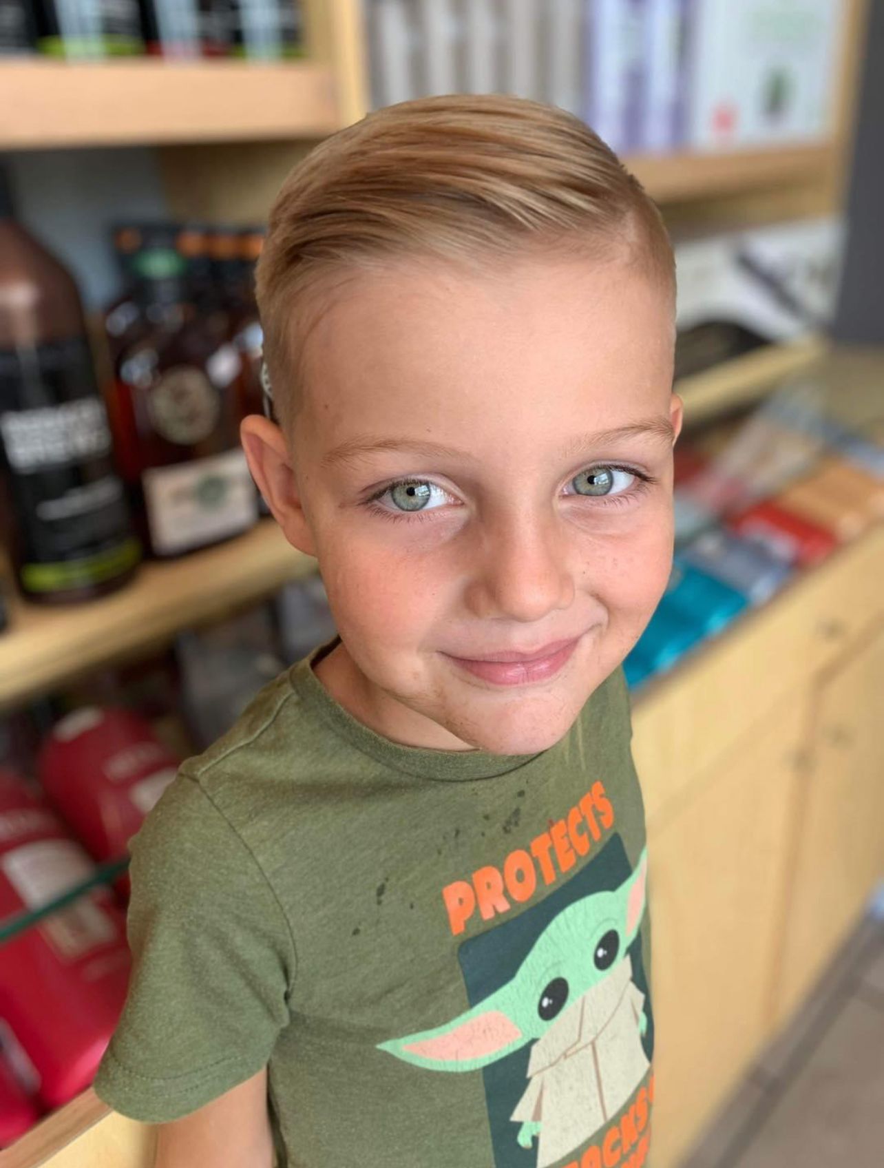 Boy's haircut