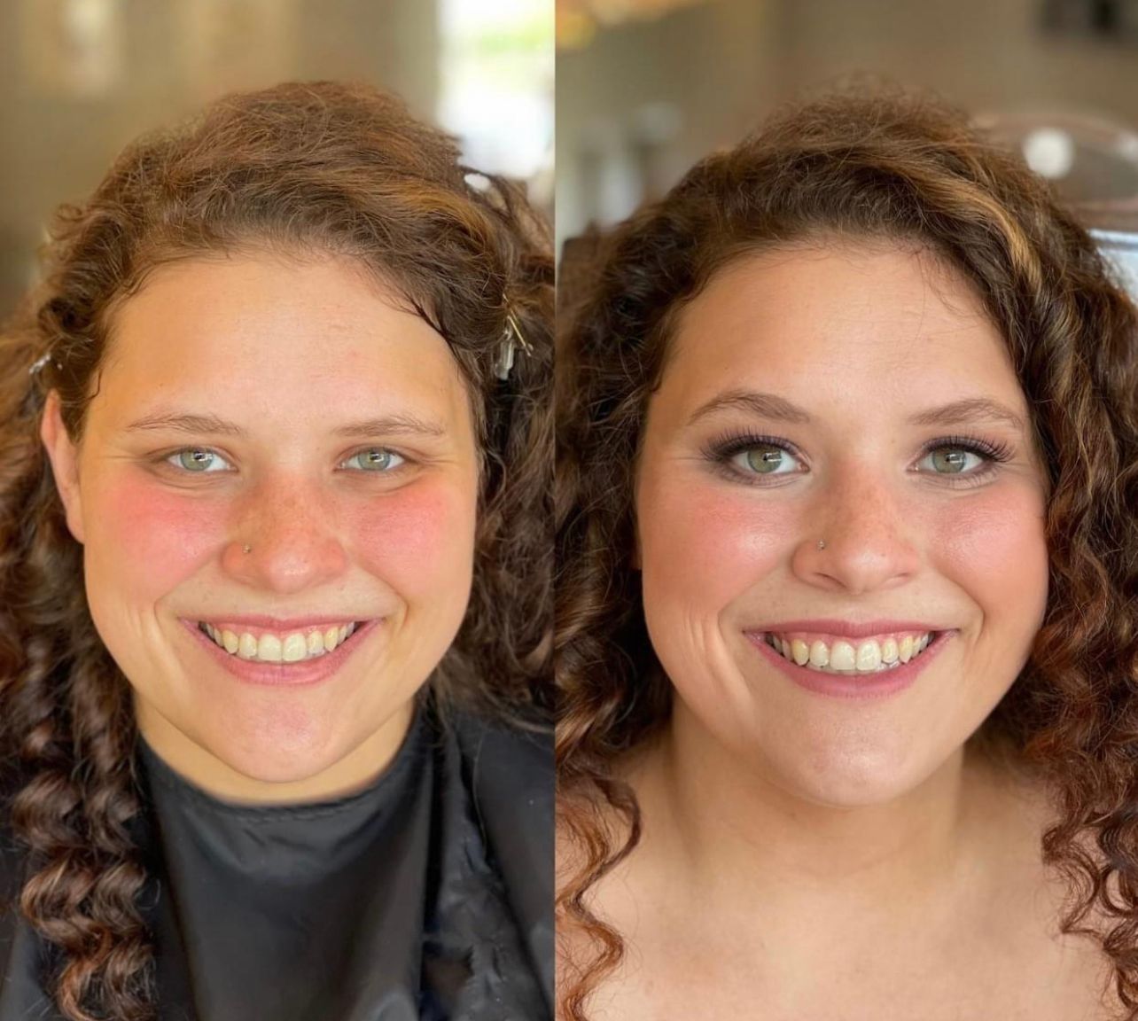 Before and after perm