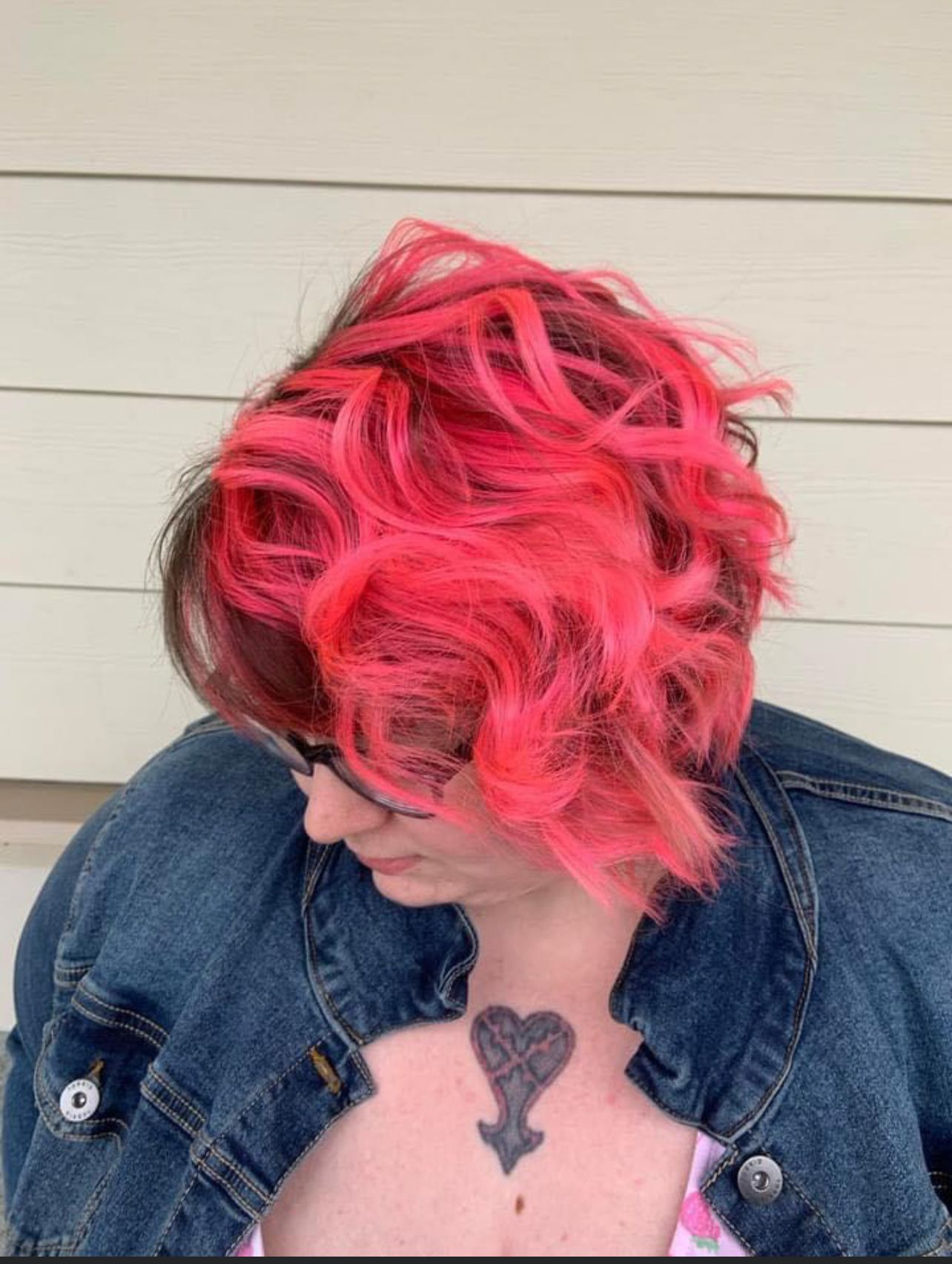 Short hair colored and style