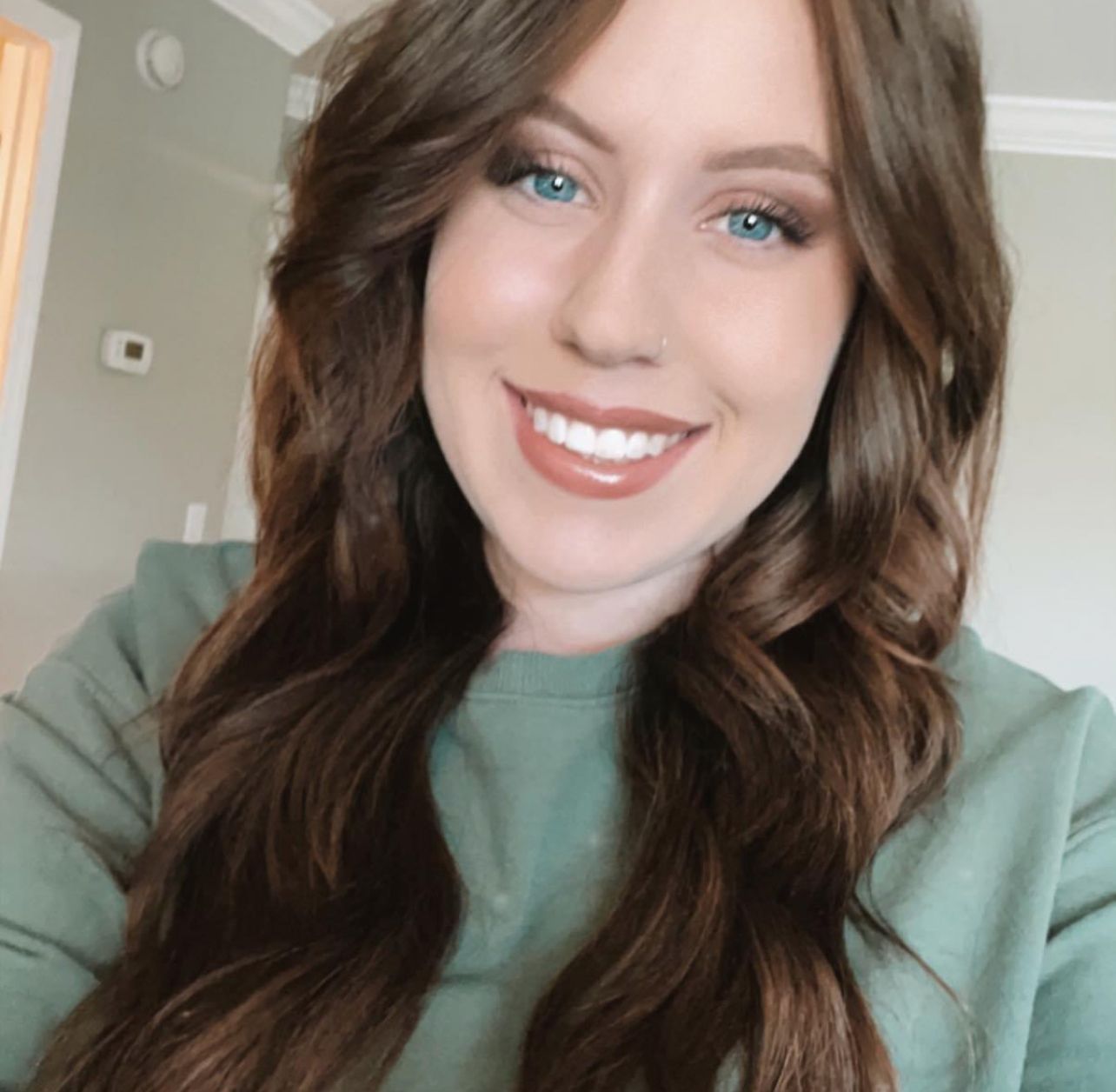 Long dark brown and wavy hair