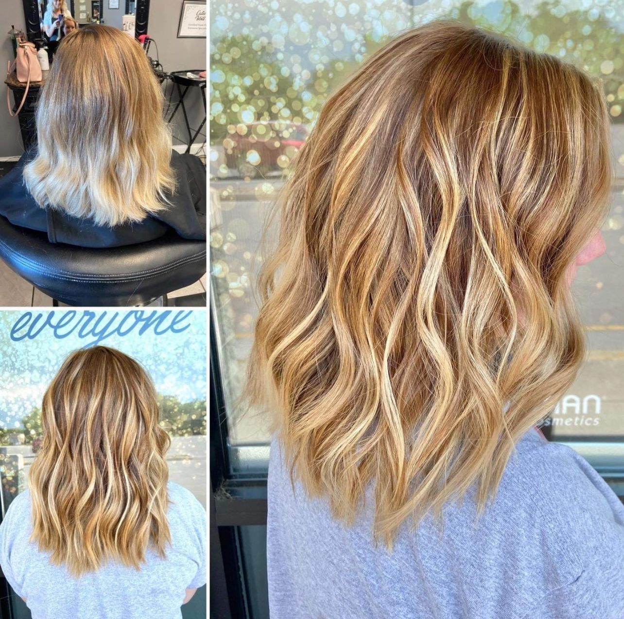 Before and after short hair style