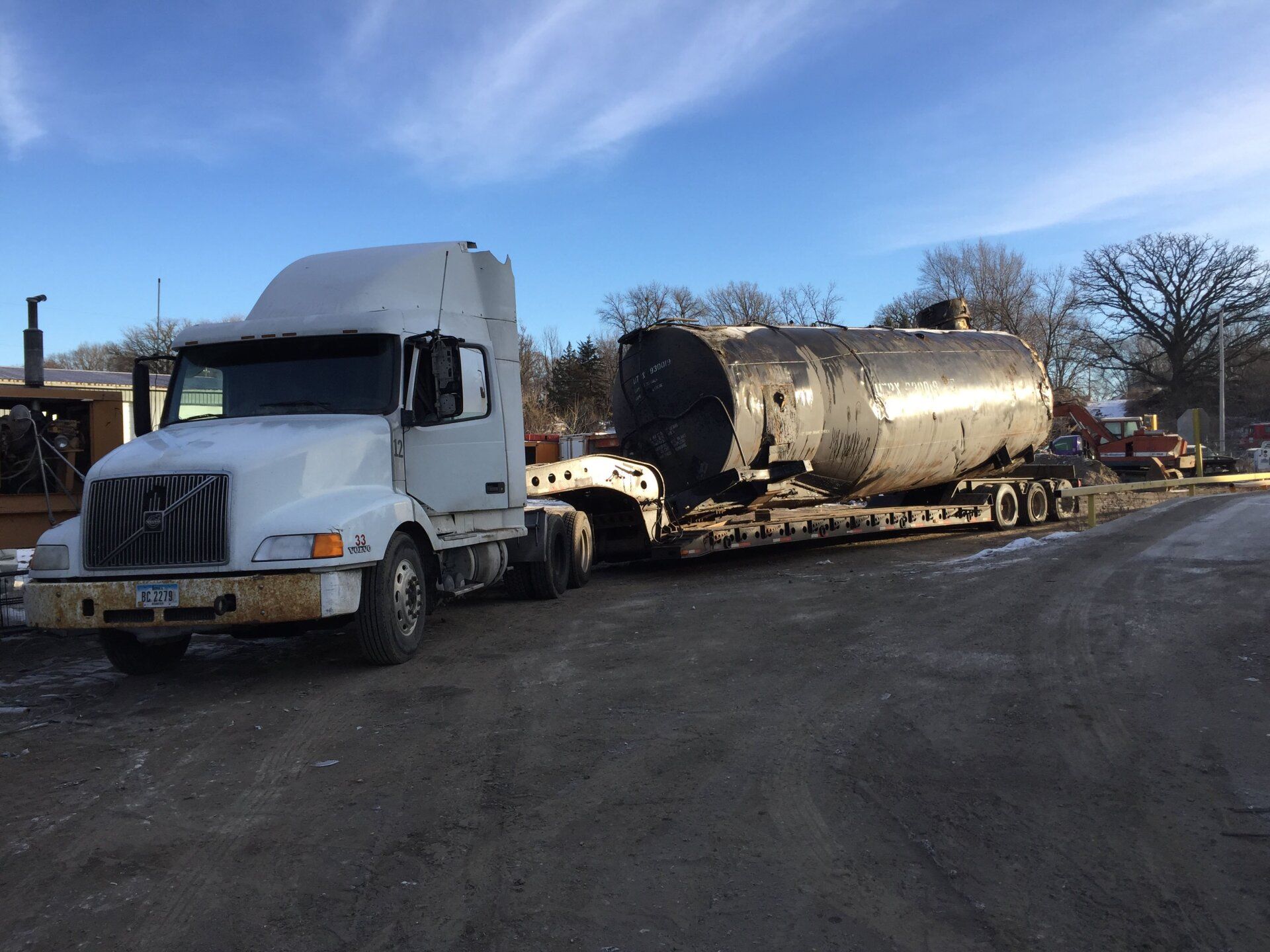 Truck carrying scrap metal
